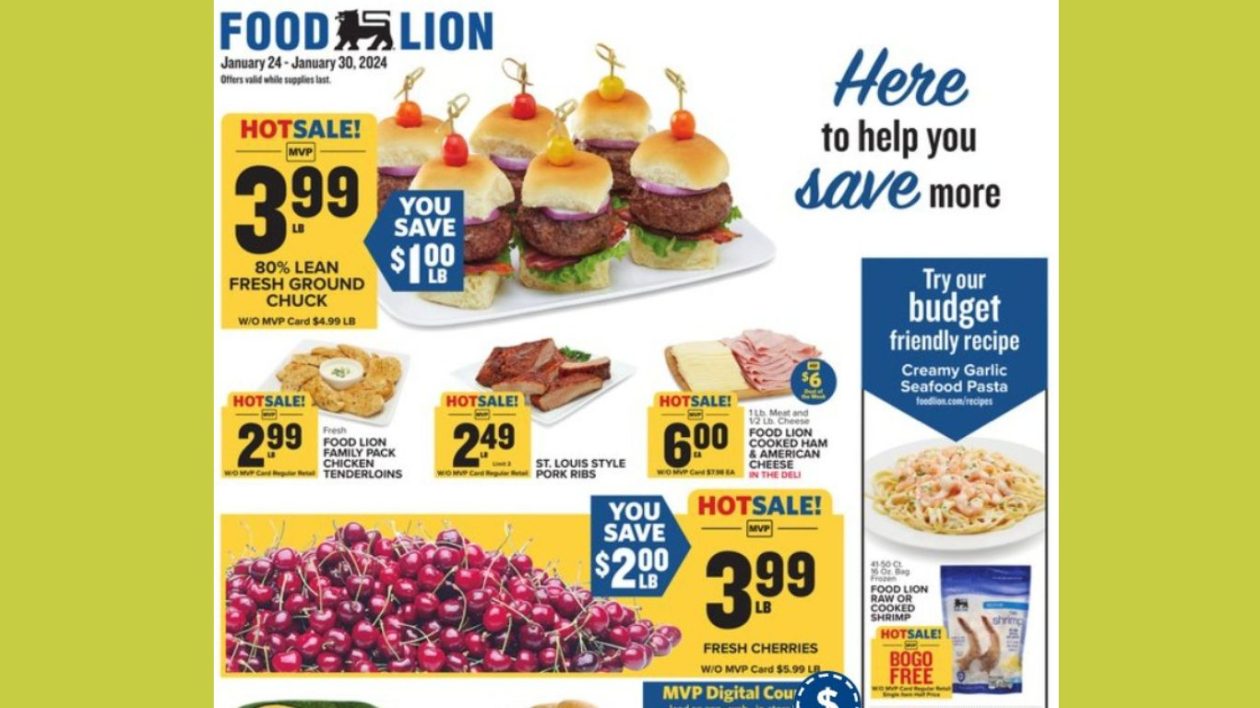 Food Lion ad for this week