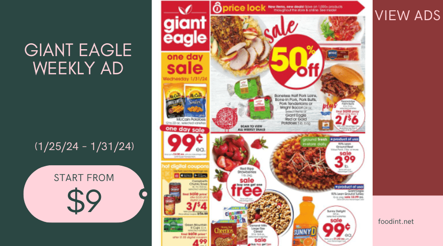 Giant Eagle Weekly Ad - (1/25/24 – 1/31/24)